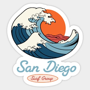 San Diego Surfing Group Sticker